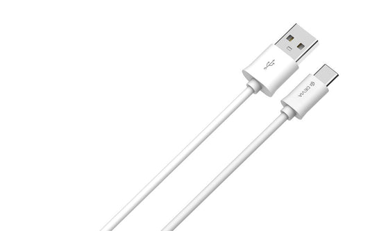 Devia - 1m (2.1A) USB to Type C Cable - White