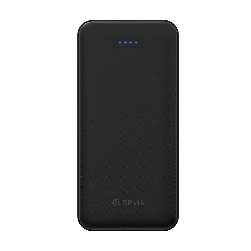20,000mAh Dual Port LED Indicator Powerbank - Black - Devia