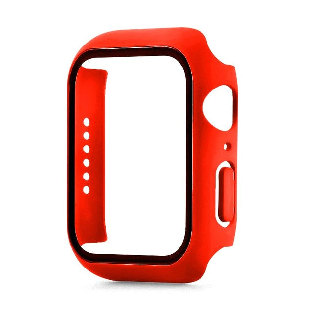 Apple Watch series 1, 2 & 3 42mm Watch tempered glass 360 protector case