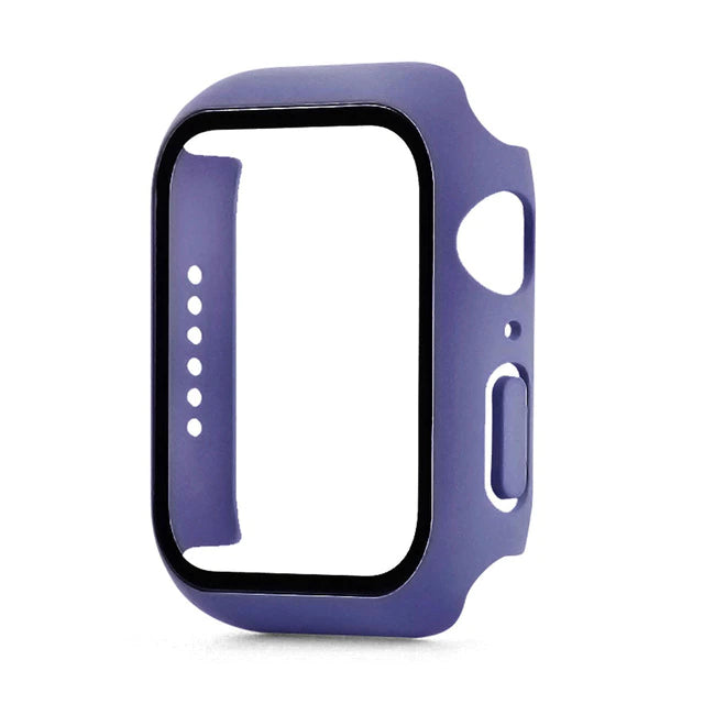 Apple Watch series 4, 5, 6 & SE 44mm Watch tempered glass 360 protector case