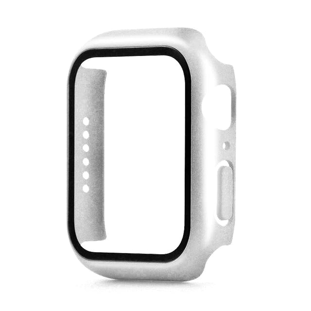 Apple Watch series 4, 5, 6 & SE 44mm Watch tempered glass 360 protector case