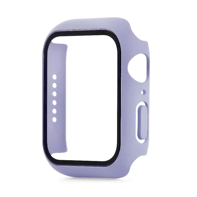 Apple Watch series 4, 5, 6 & SE 44mm Watch tempered glass 360 protector case