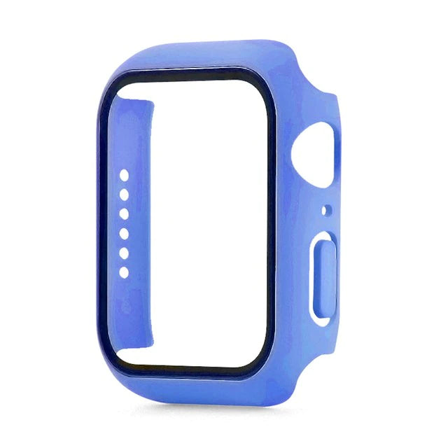 Apple Watch series 4, 5, 6 & SE 44mm Watch tempered glass 360 protector case