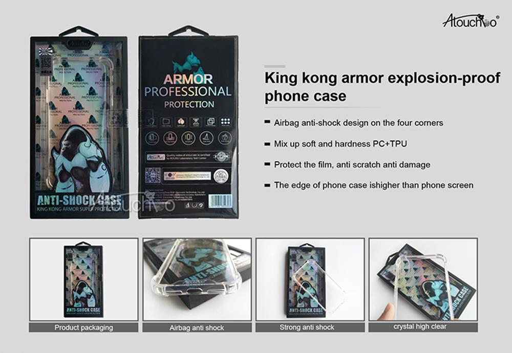 King Kong - Anti Burst Shockproof Case For iPhone 11 - Clear
