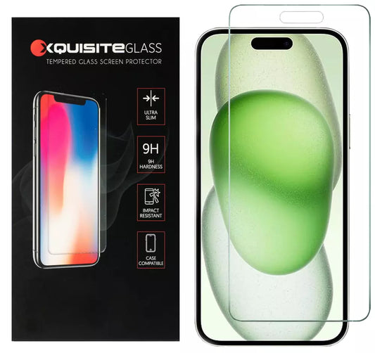 Xquisite 2D Glass - iPhone 15 Series Tempered Glass screen protector - Clear