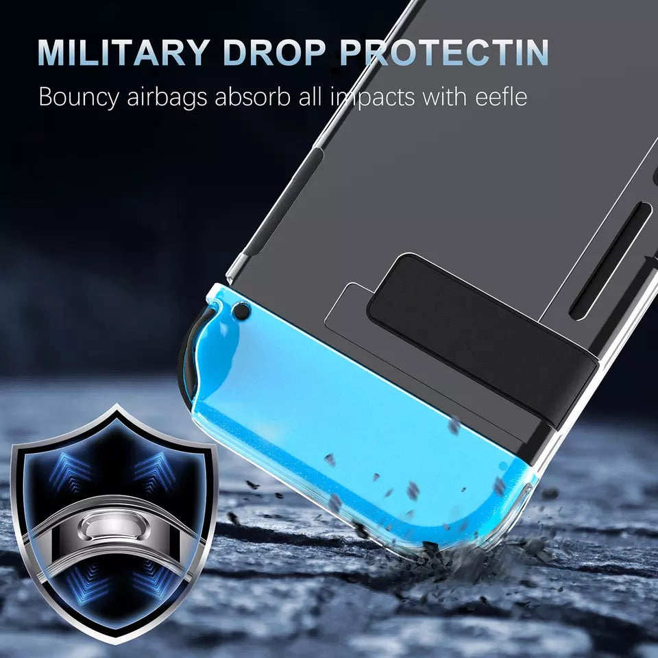 Transparent TPU Clear Soft Case Protective Shell Cover for Nintendo Switch NS Console & JoyCon Crystal Clear Back Protector Accessories