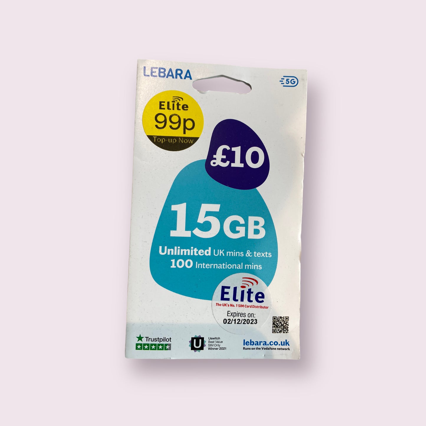 Pay as you go payg SIM card