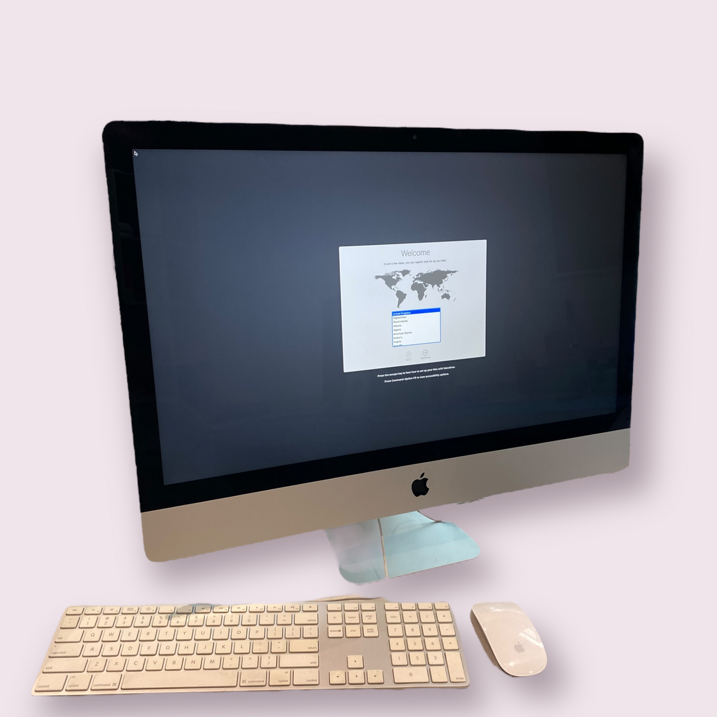 Apple iMac 27” Late 2013 i5 @ 3.2GHz 1TB HDD 8GB RAM Max OS Catalina With Keyboard and Mouse