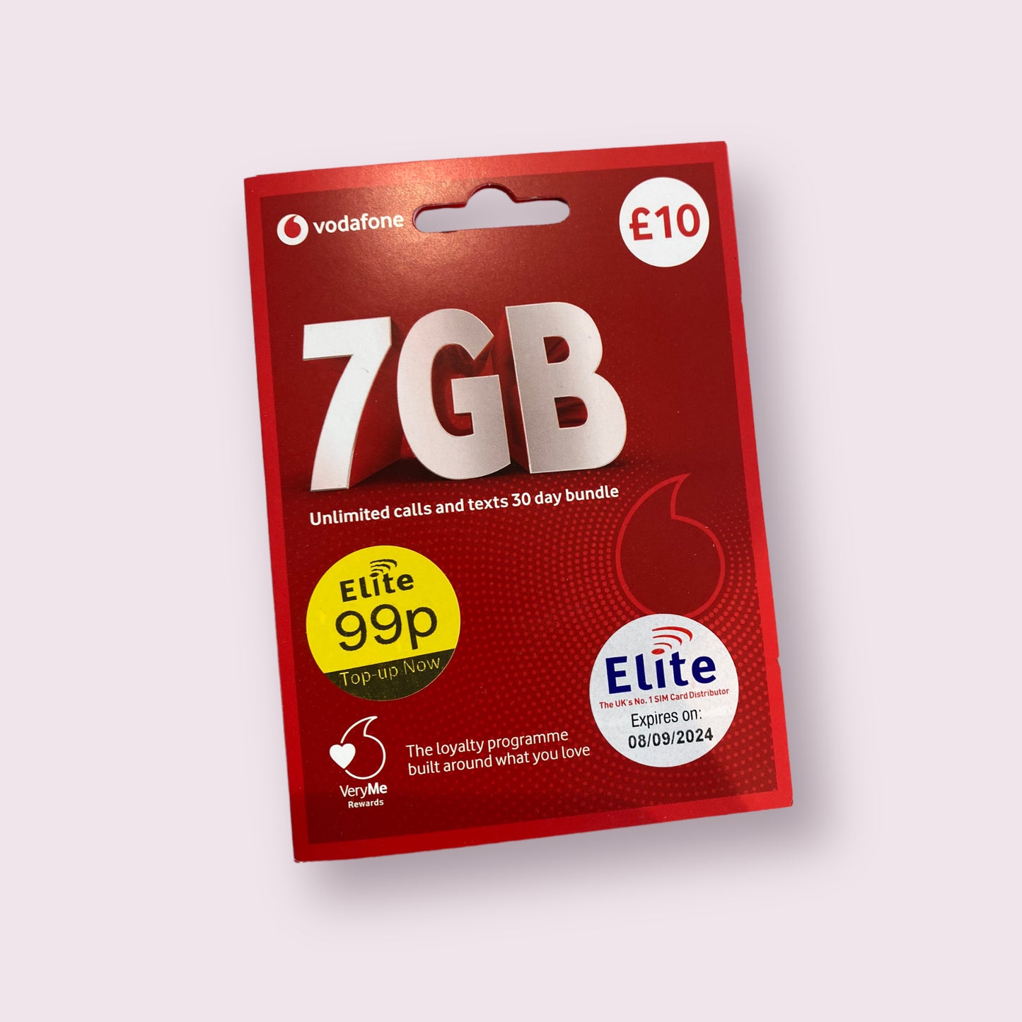Pay as you go payg SIM card