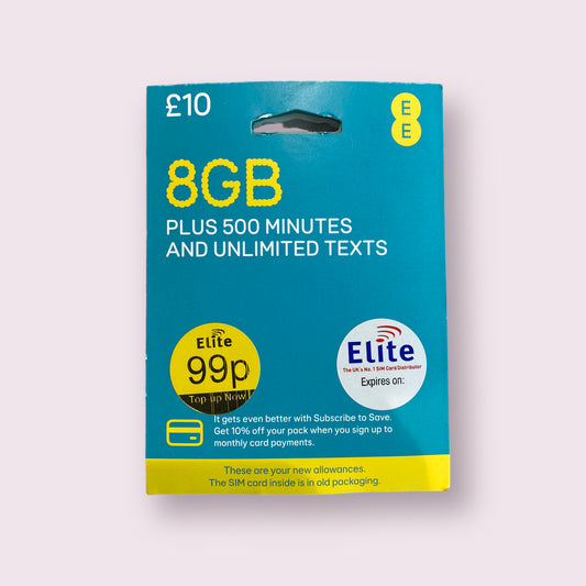 Pay as you go payg SIM card