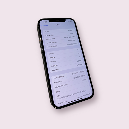 Apple iPhone 12 Pro Max 512GB Graphite - Unlocked - Grade B