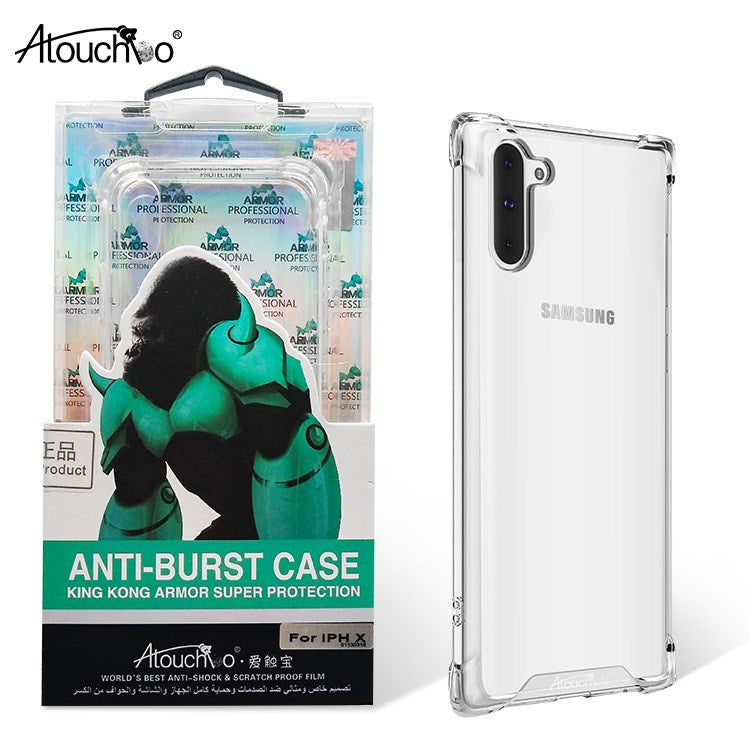 King Kong - Anti Burst Shockproof Case For Samsung Note 10 Plus - Clear