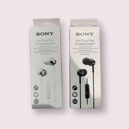 Sony MDR-EX110AP in-ear Wired 3.5mm Noise isolation earphones ear buds