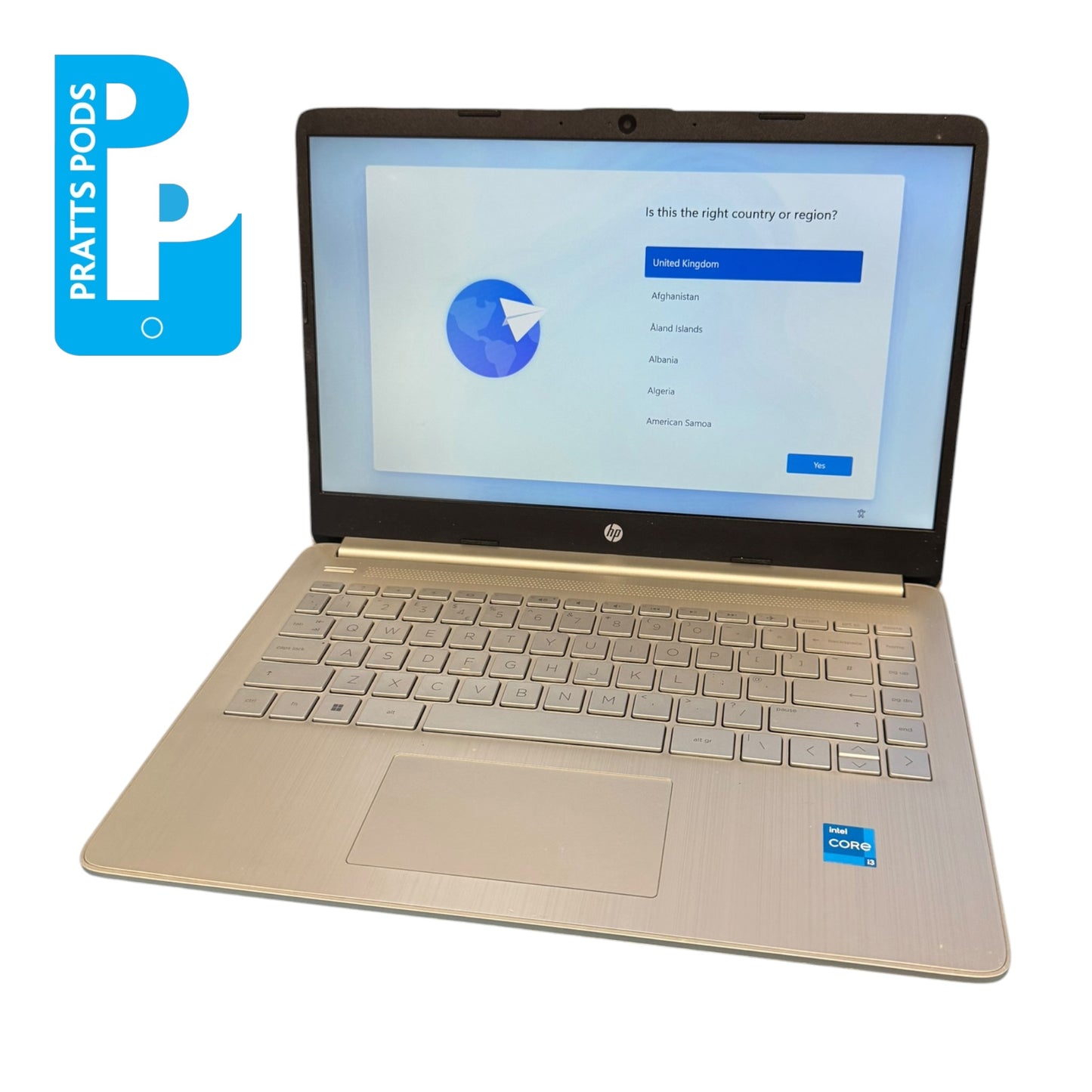 HP 14s-dq5503sa 14" screen Intel i3 10th Gen 128GB SSD 8GB RAM Win11 - Grade B