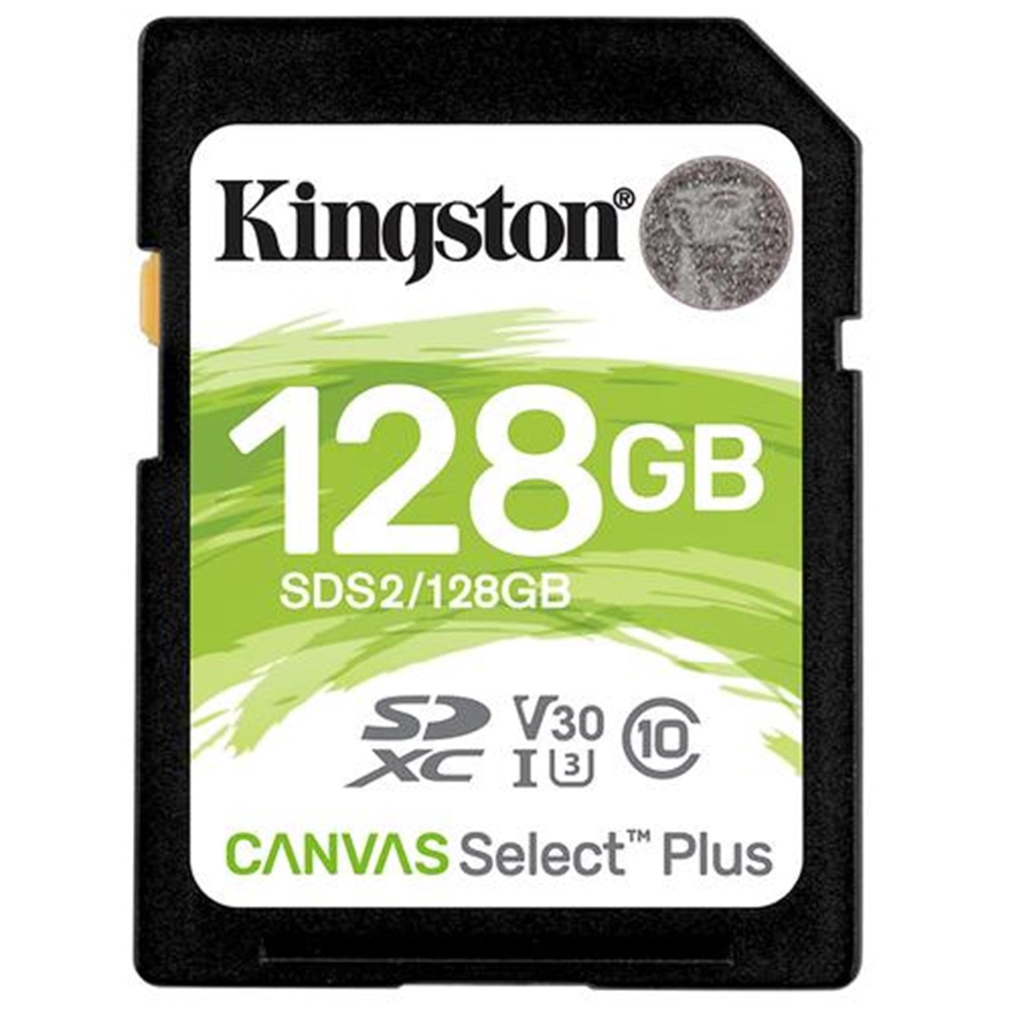 Kingston Canvas Select PlusV30 128GB SD Class 10 UHS-I U3 Flash Card