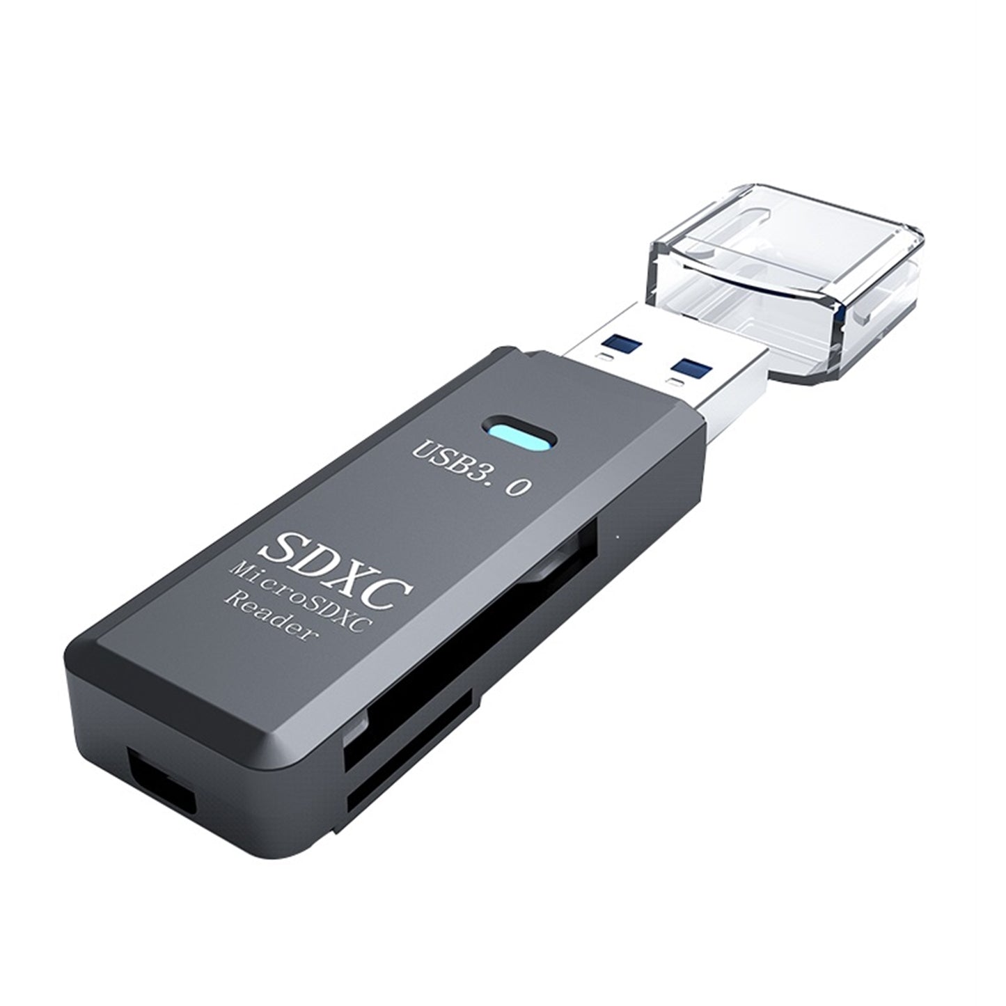 Prevo CR311 USB 3.0 Card Reader, High-speed Memory Card Adapter Supports SD/Micro SD/TF/SDHC/SDXC/MMC, Compatible with Windows, OS, Black