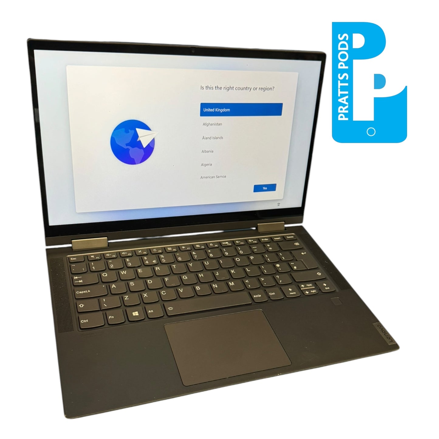 Lenovo Yoga C740-14IML 14" Windows 11 Laptop Intel Core I5 10th, 256GB SSD 8GB Ram - Grade B