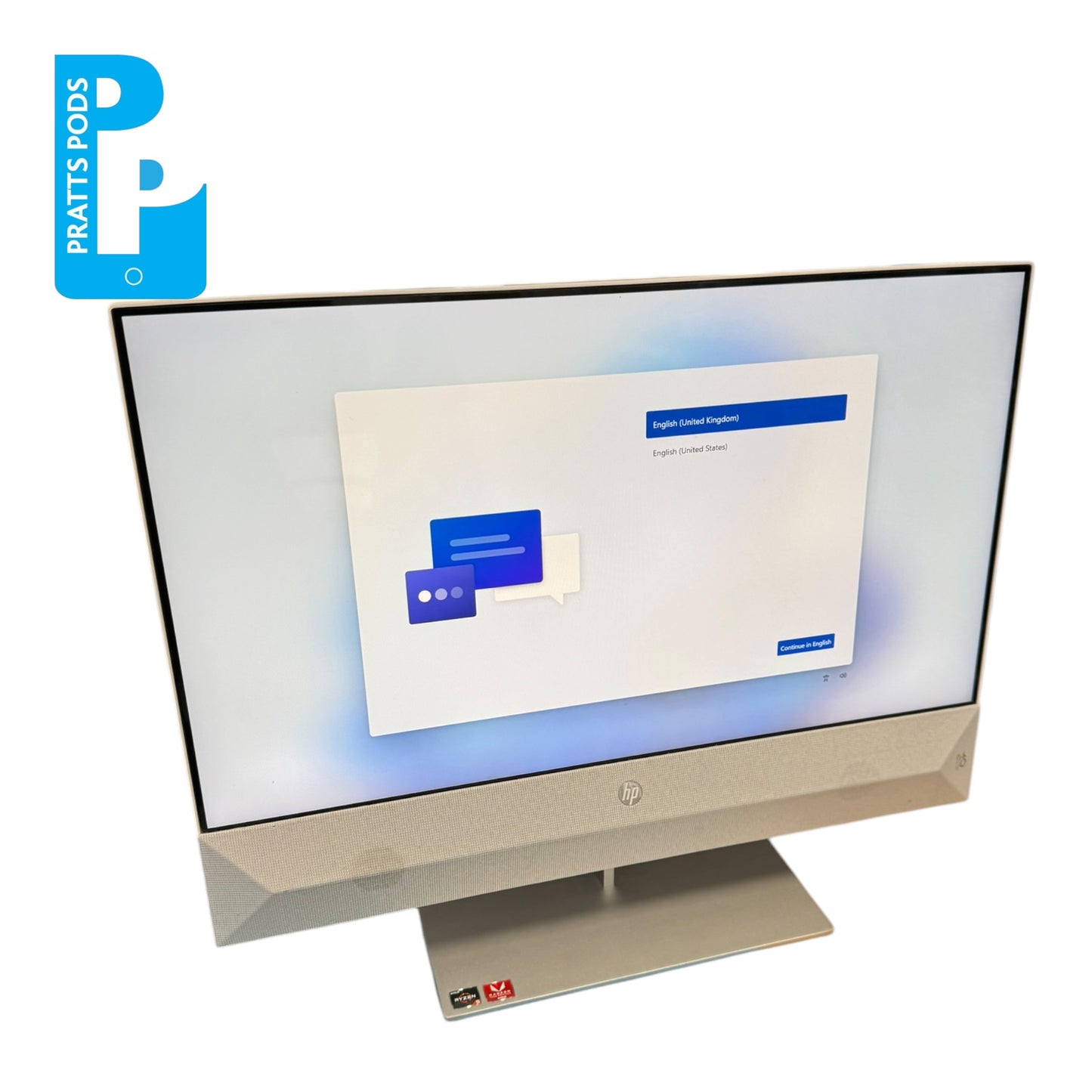 HP Pavilion 24" AIO 24-xa1006na All-in-One Ryzen 5 3550H, 8GB RAM, 1TB HDD, Windows 11 - Grade B