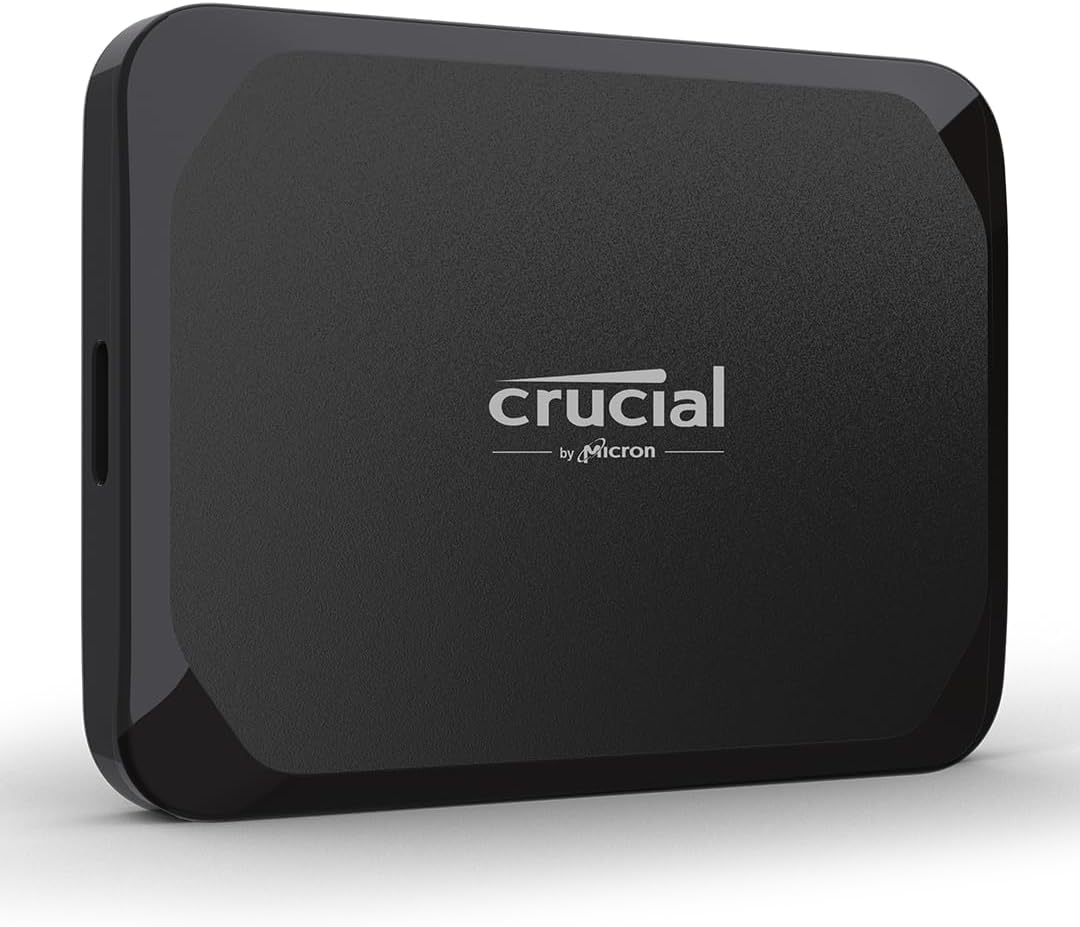 Crucial X9 1TB Portable External SSD - Up to 1050MB/s, External Solid State Drive, Works with PlayStation, Xbox, PC and Mac, USB-C 3.2 - CT1000X9SSD902