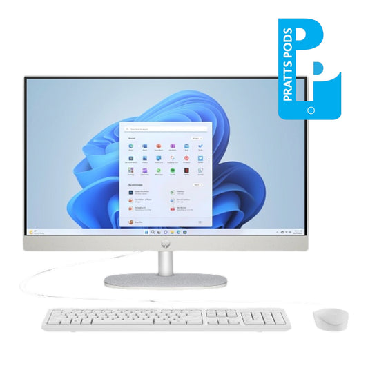 HP All-in-One 24" Desktop 24-cr0041na AIO Ryzen 3 7320U, 8GB RAM, 256GB SSD, Windows 11 - Boxed