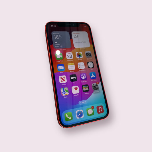 Apple iPhone 12 64GB Red - Unlocked - Grade B + - New Battery