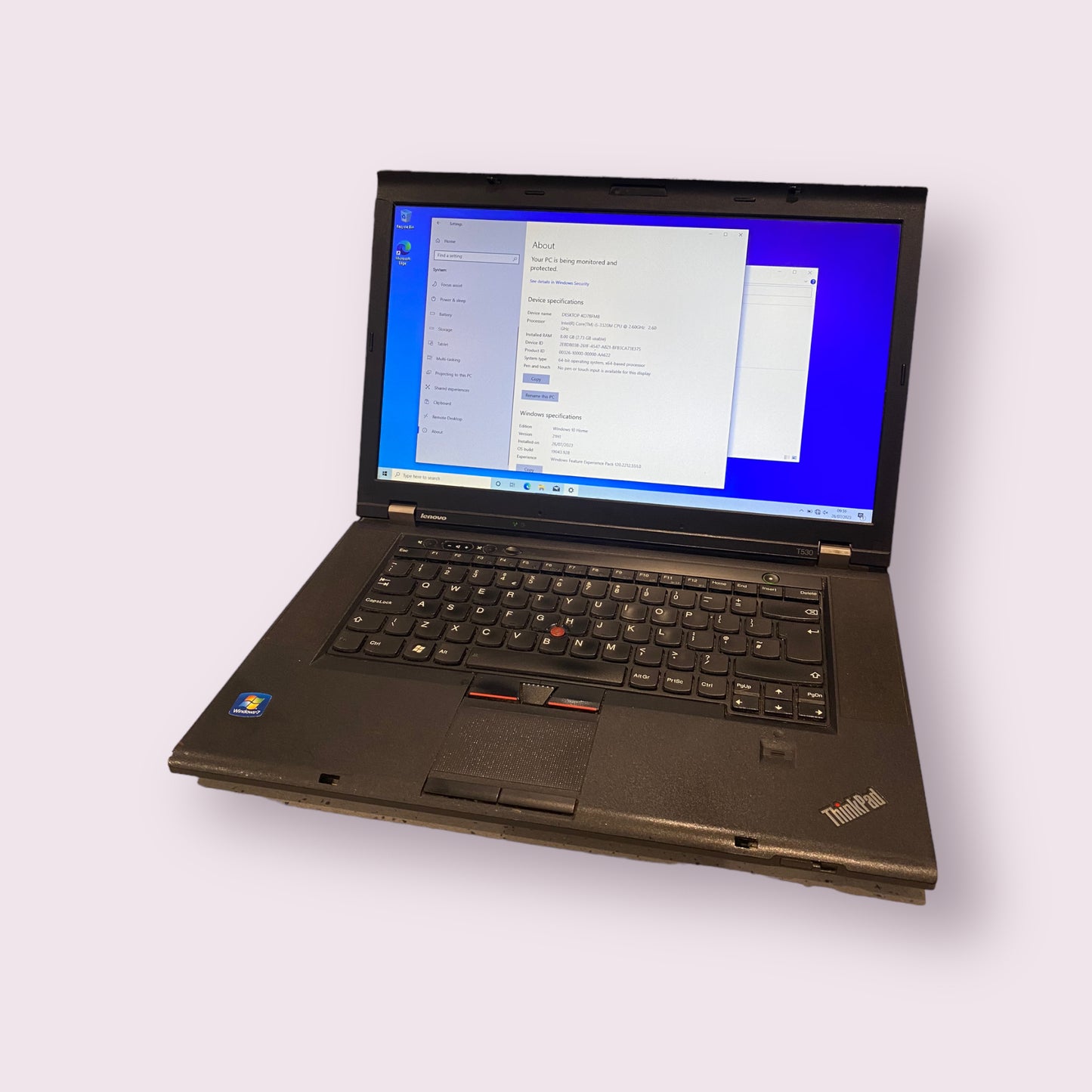 Lenovo Thinkpad T530 Windows 10 Laptop 8GB RAM 240GB SSD Intel Core i5-3320 @ 2.6 GHz