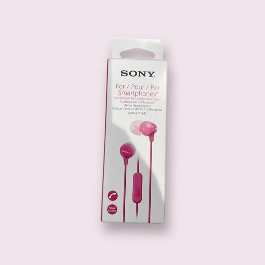 Sony MDR-EX15AP in-ear Wired 3.5mm Noise isolation earphones ear buds