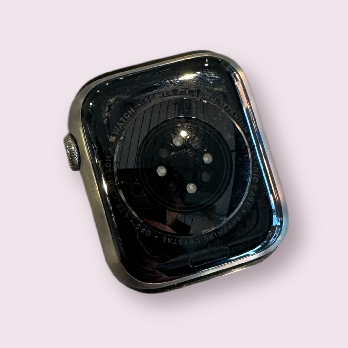 Apple iWatch Series 7 44mm Titanium & Ceramic Grey with Sports Band - Cellular - Grade B