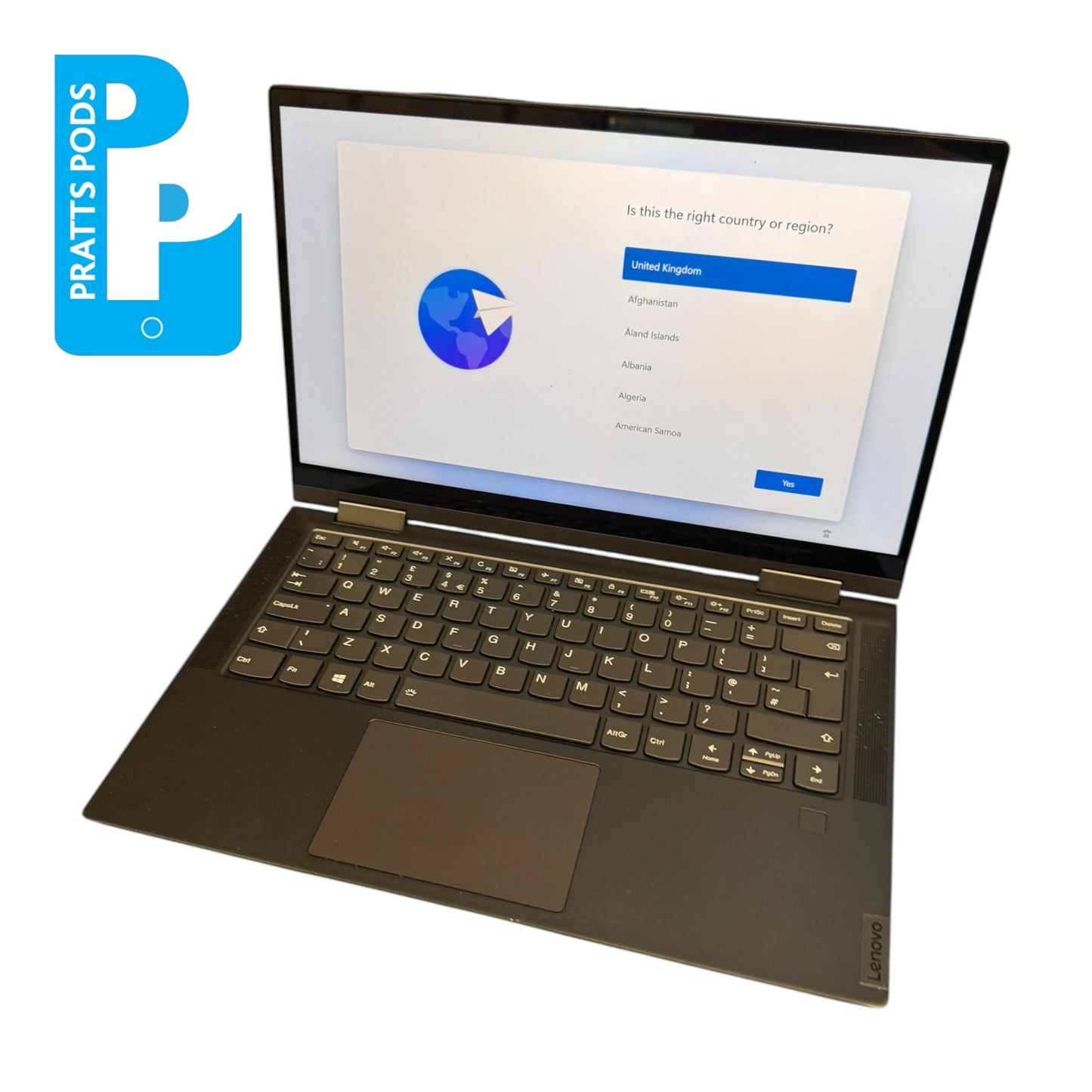 Lenovo Yoga C740-14IML 14" Windows 11 Laptop Intel Core I5 10th, 256GB SSD 8GB Ram - Grade B