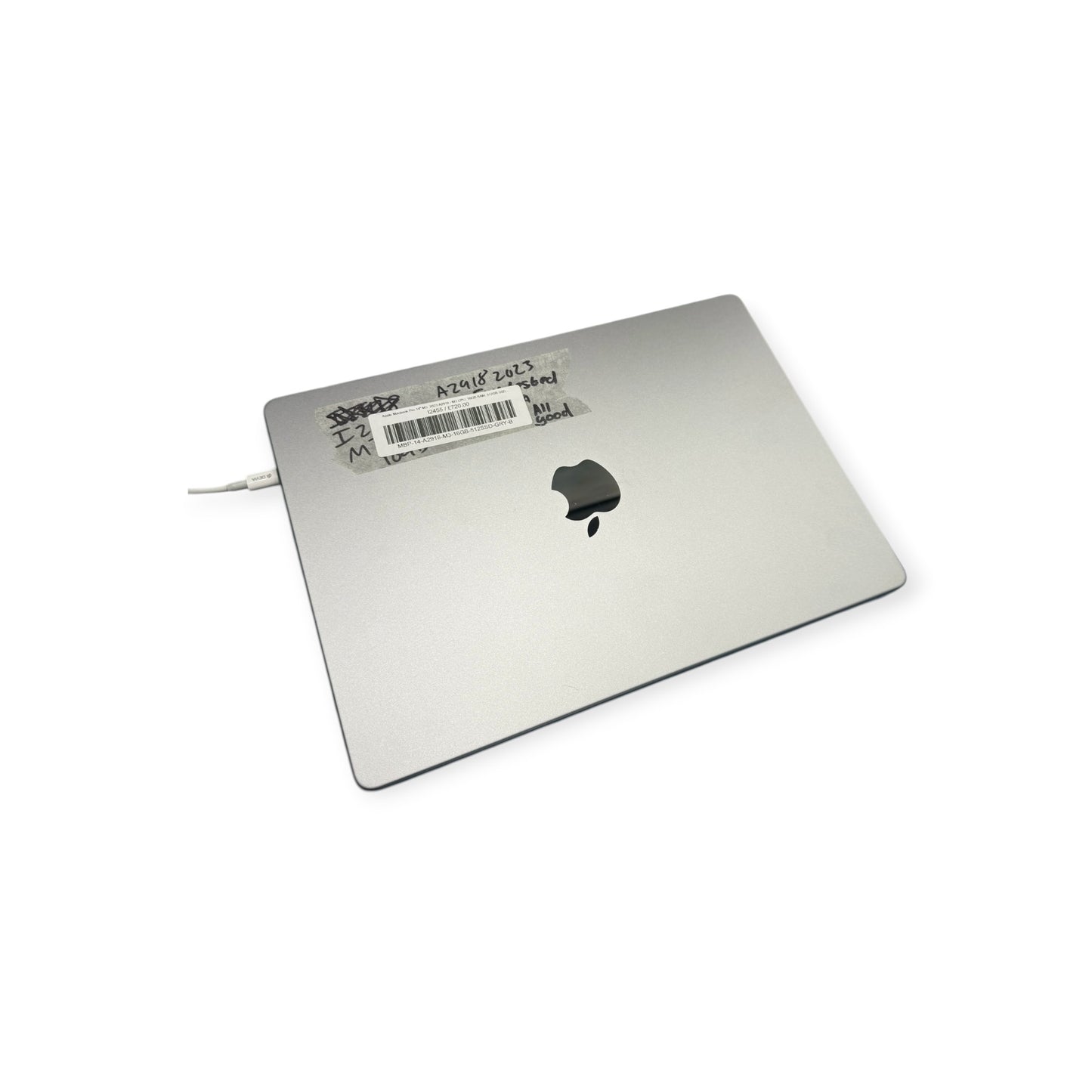 Apple Macbook Pro 14" M3  2023 A2918 - M3 CPU, 16GB RAM, 512GB SSD, Mac OS Tahoe - Space Grey - Grade B