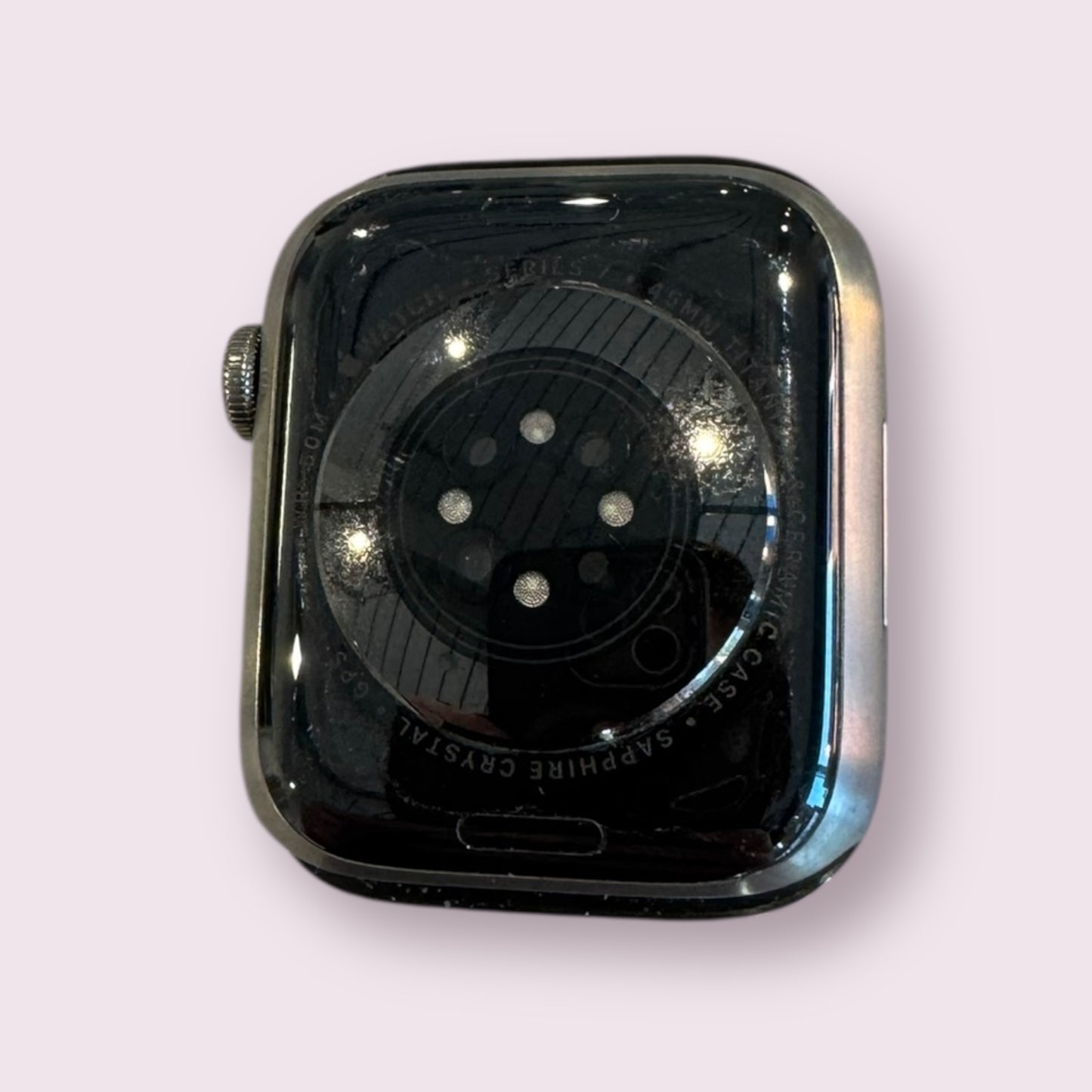 Apple iWatch Series 7 44mm Titanium & Ceramic Grey with Sports Band - Cellular - Grade B