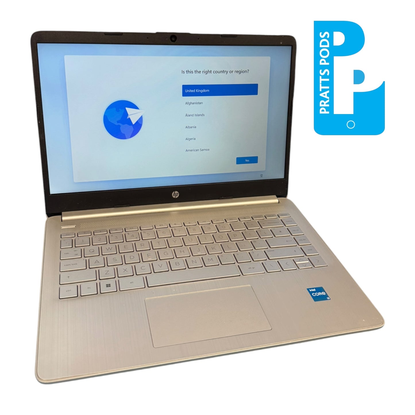HP 14s-dq5503sa 14" screen Intel i3 10th Gen 128GB SSD 8GB RAM Win11 - Grade B