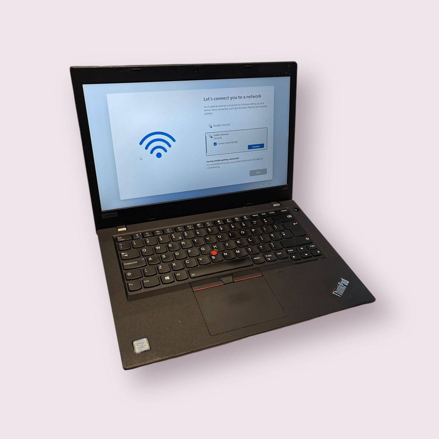 Lenovo ThinkPad L490 Intel Core I7 8th Gen Laptop, 14 Inch Full HD 1080p Screen, 8GB RAM, 256GB SSD, Windows 11 - Grade B