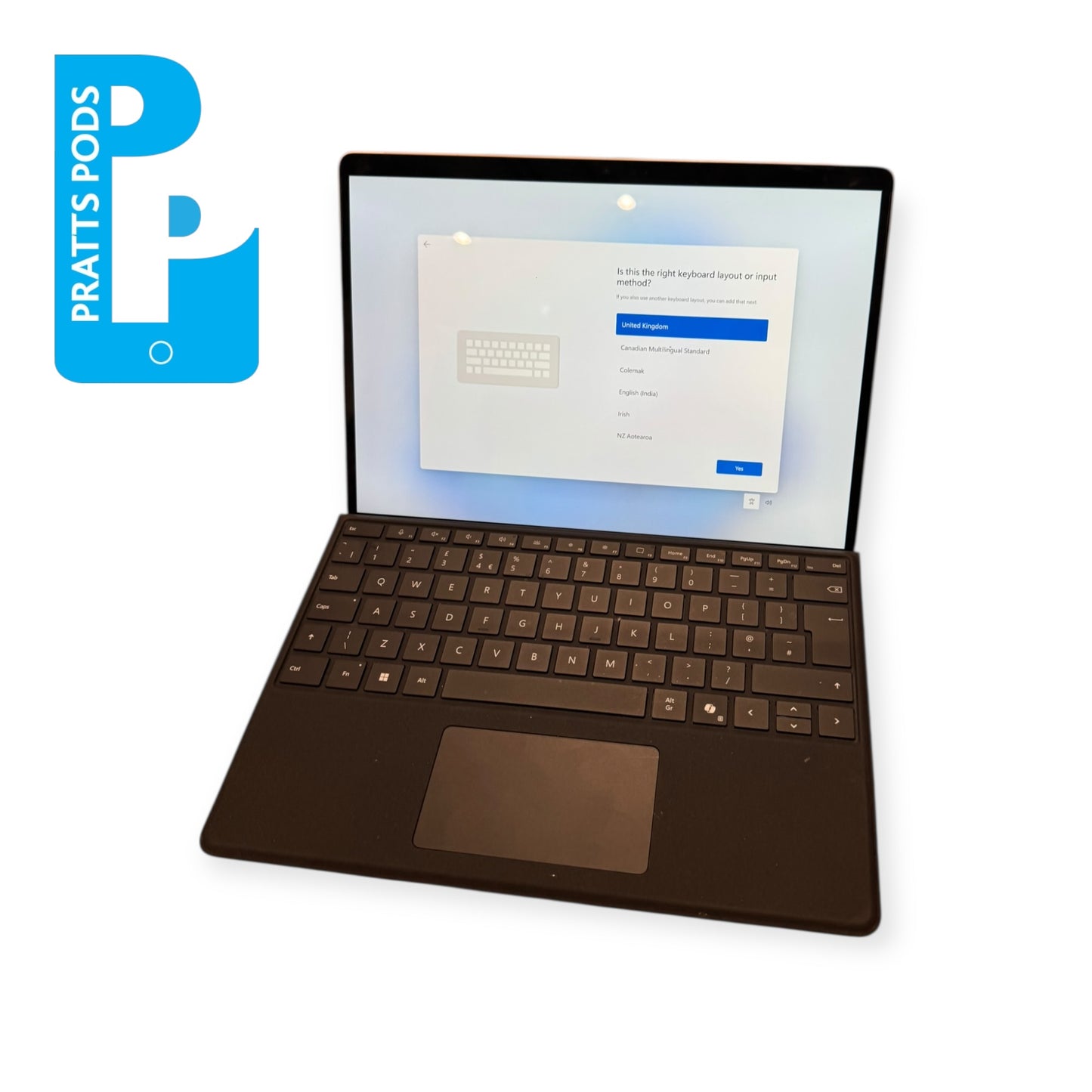 Microsoft Surface Pro 8 12" i3 11th 8GB 128GB Windows 11 Pro touch screen Tablet With Keyboard - Grade B