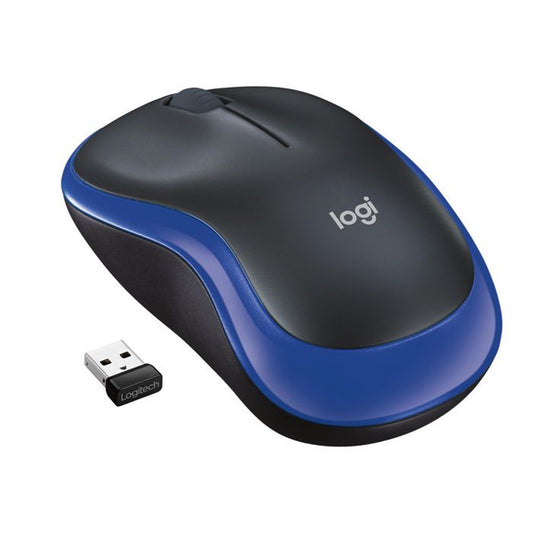 Logitech M185 Wireless Mouse, 2.4GHz with USB Mini Receiver, 12-Month Battery Life, 1000 DPI Optical Tracking, Ambidextrous, Compatible with PC, Mac, Laptop