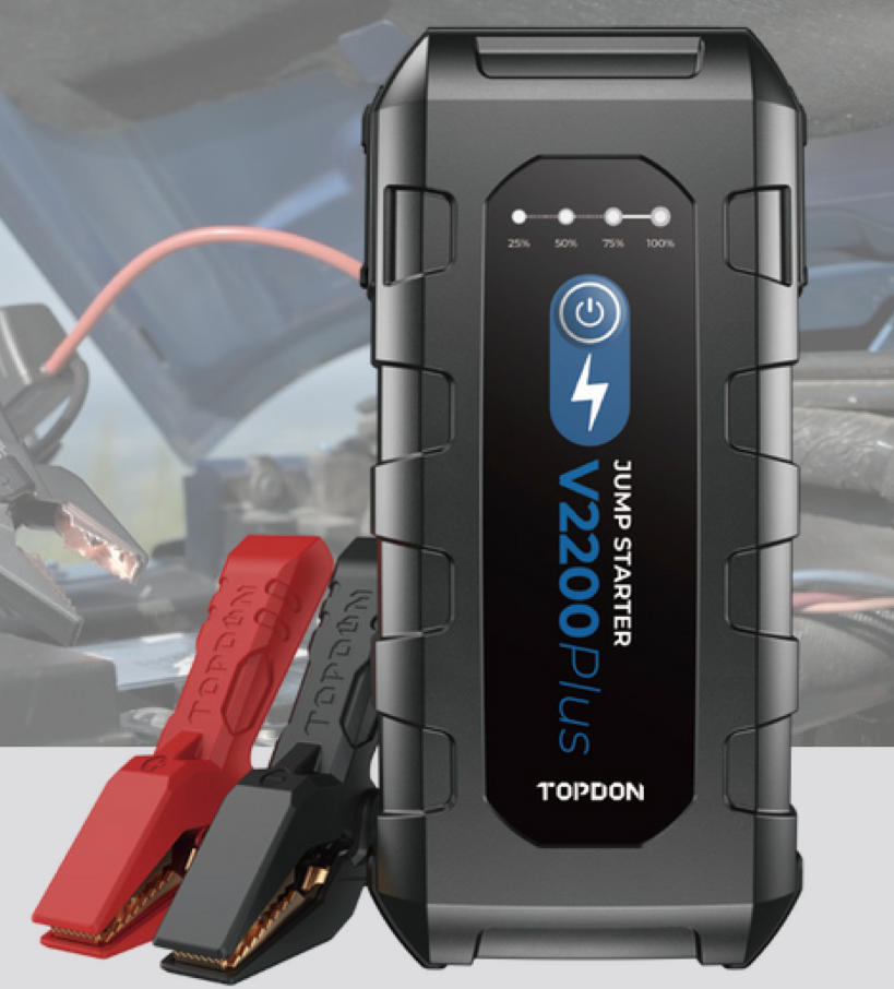 Topdon V2200Plus Car Battery Charger Jump Starter Battery Tester Tool Power Bank