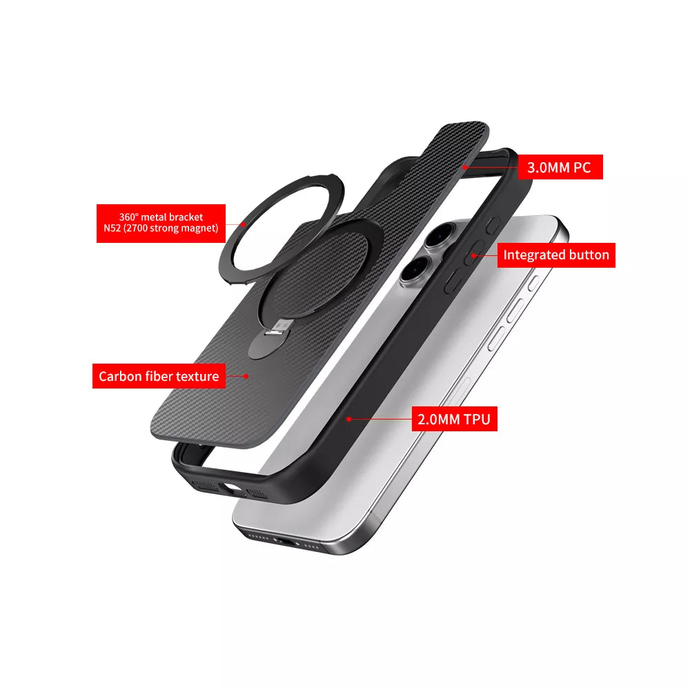 ProMag Kevlar360 for iPhone 15 - Black