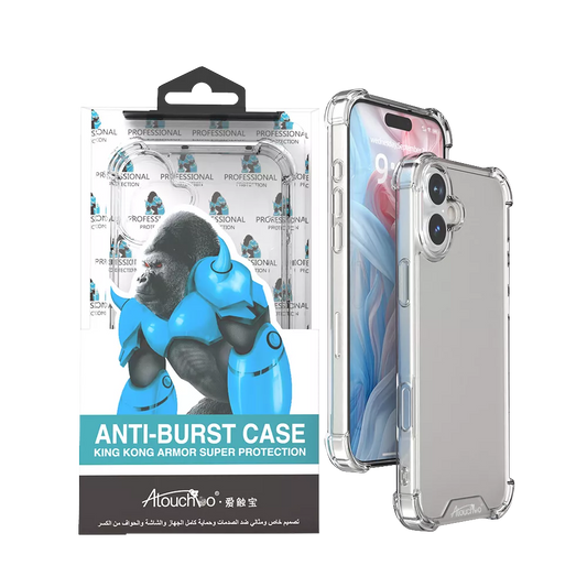 King Kong - Anti Burst for iPhone 16 Plus - Clear