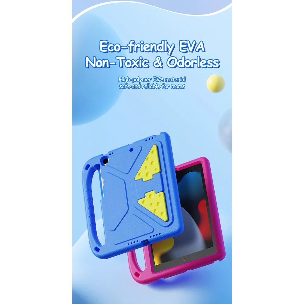 Dux Ducis - Puff EVA Kids Drop Tested Tablet Case for iPad 7/8/9 10.2" - Blue