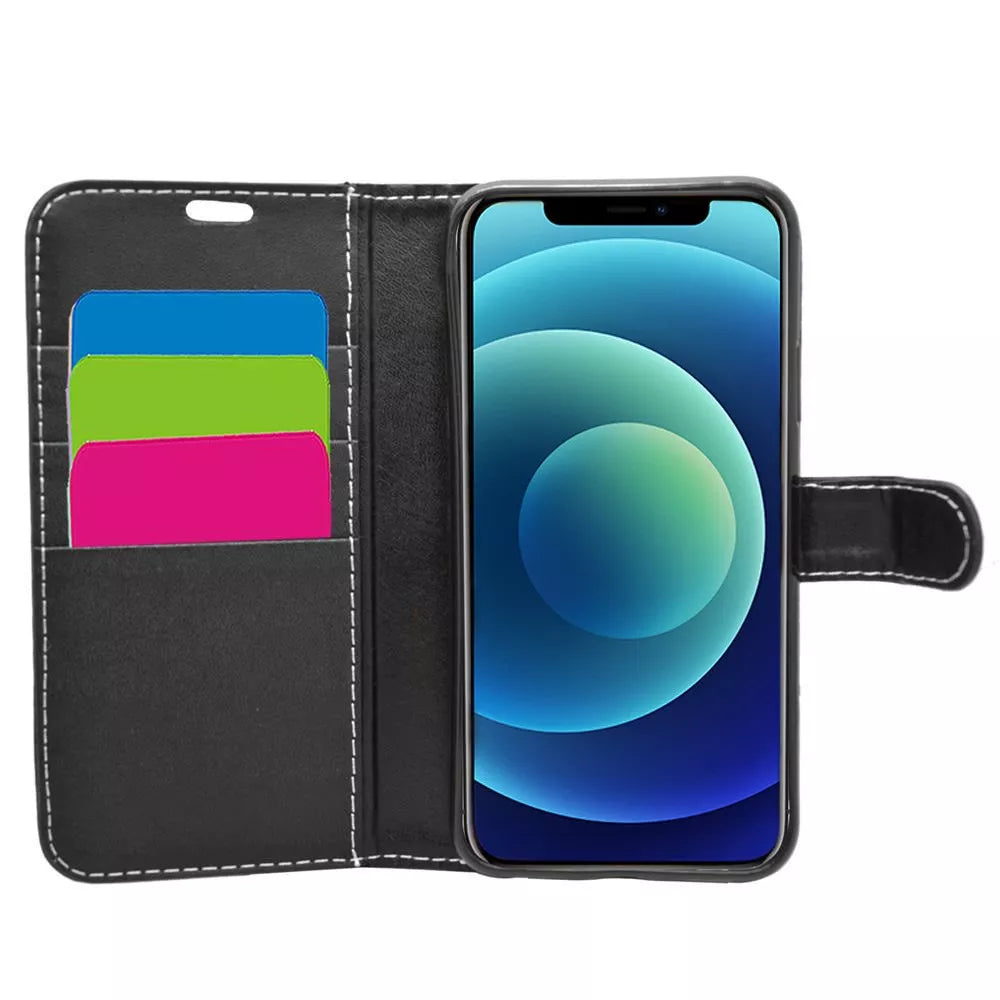 Wallet Case with Card holder for iPhone 12 - Various Colours