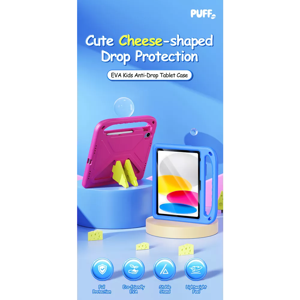 Dux Ducis - Puff EVA Kids Drop Tested Tablet Case for iPad 10 (2022) & iPad 11 (2025) - Blue