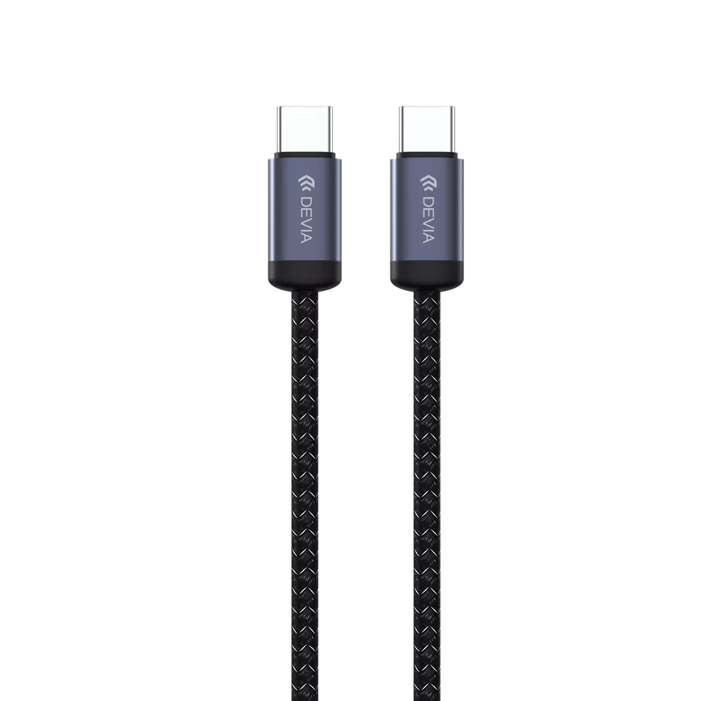 Devia - 3m (60W) Mesh Armour USB-C to USB-C Cable - Black