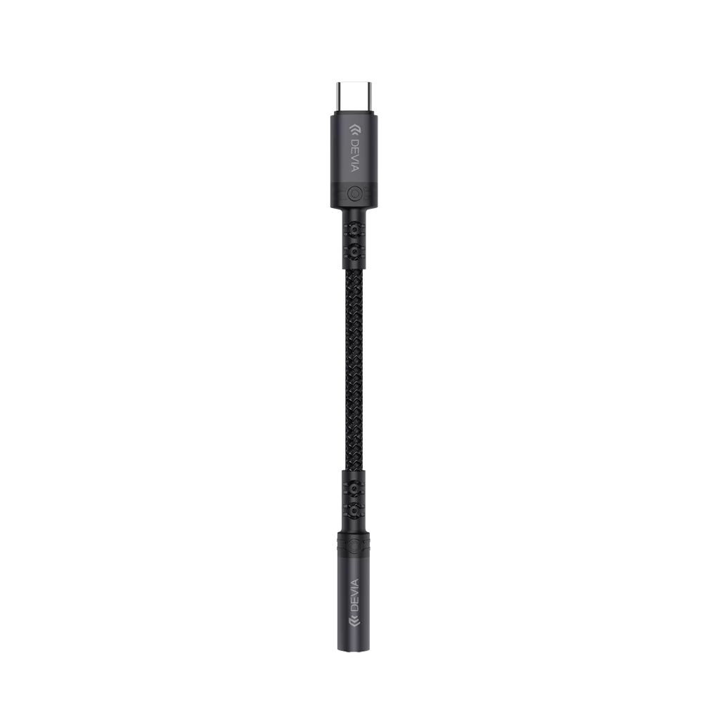 Devia - USB-C to 3.5mm Headphone Adapter - Black