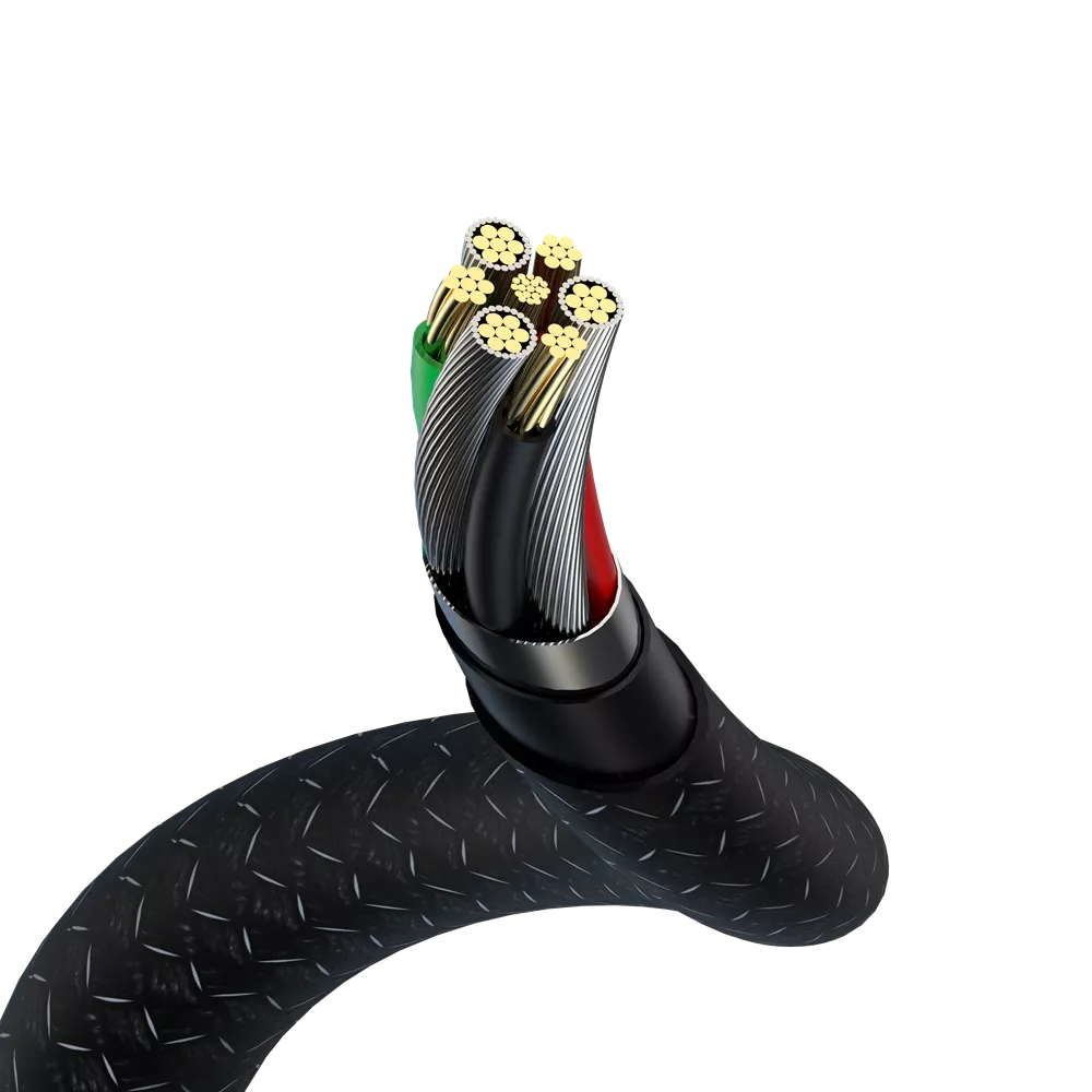 Devia - 3m (60W) Mesh Armour USB-C to USB-C Cable - Black
