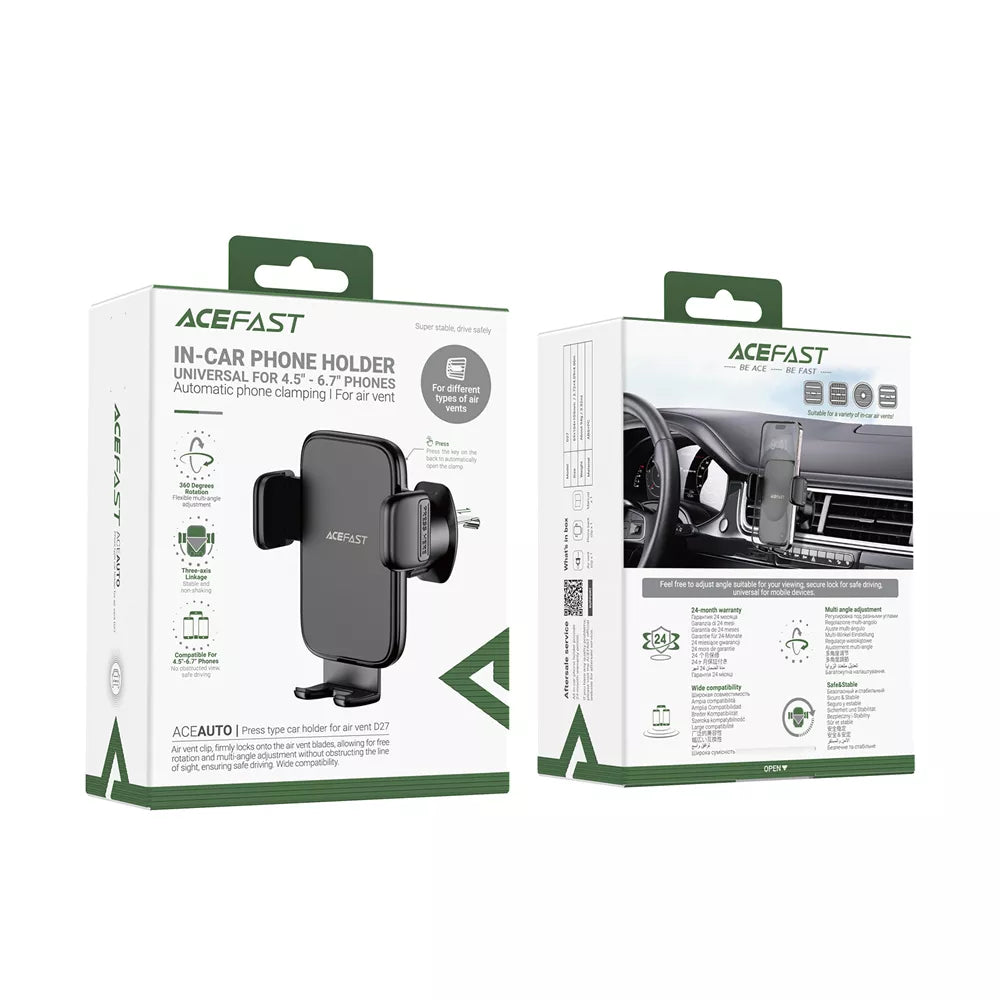 Acefast - Universal Car Vent Holder - Black