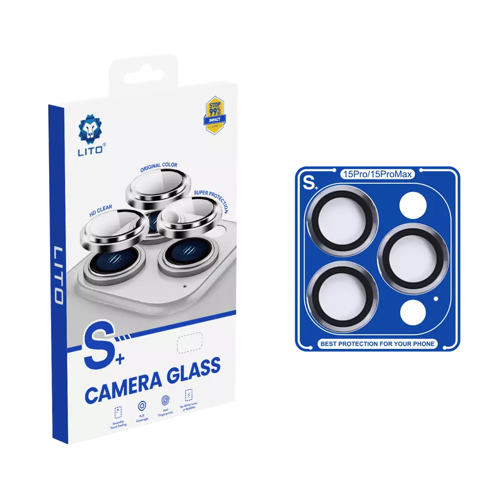 Lito - Camera Ring Glass & Easy Install Applicator for iPhone 15 Pro & iPhone 15 Pro Max - Various Colours