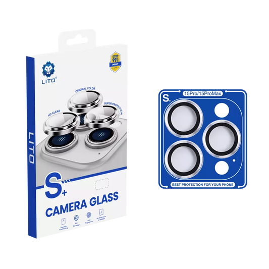 Lito - Camera Ring Glass & Easy Install Applicator for iPhone 15 Pro & iPhone 15 Pro Max - Various Colours