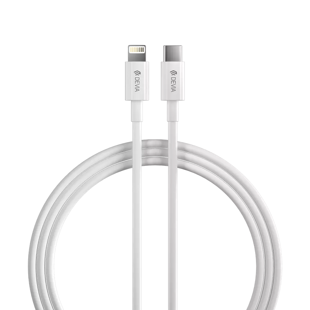 Devia - 2m (27W) Power Delivery - USB-C to Non-MFI Lightning Cable - White