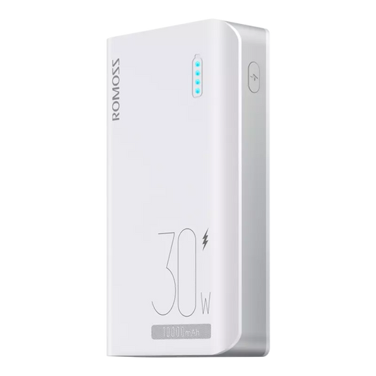 Romoss - Sense 4S Pro - 10,000mAh 30W LED Indicator Powerbank - White