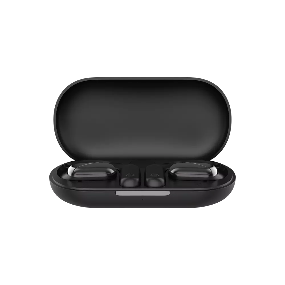 Devia - OWS Lite1 - Digital Display True Wireless Sports Earbuds & Charging Case - Black